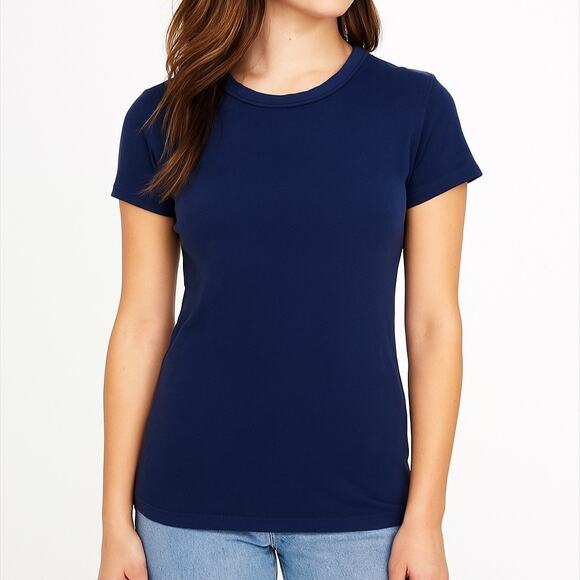 San Francisco City Lights Navy Blue Itty Bitty Fitted Tee T-Shirt Medium NEW - Picture 1 of 6